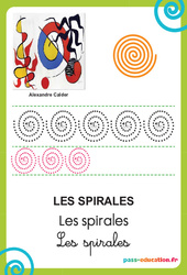 Spirales - Graphisme - Affichages pour la classe : 1ère, 2ème Harmos - PDF à imprimer