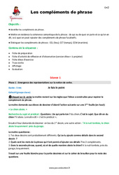 Séquence - Fiche de préparation Compléments de phrase - Séquence - Fiche de préparation : 6ème Harmos - PDF à imprimer