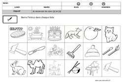 Sons - a - o - Phonologie : 1ère, 2ème Harmos - PDF à imprimer