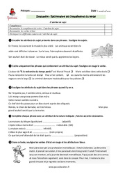 Attribut du sujet - Examen Evaluation - Bilan : 7ème Harmos - PDF à imprimer