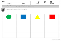 Formes - Couleurs - Formes : 1ère Harmos - PDF à imprimer