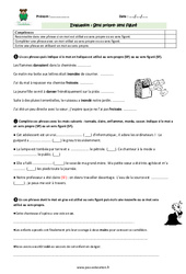 Sens propre - Sens figuré - Examen Evaluation - Bilan : 6ème Harmos - PDF à imprimer