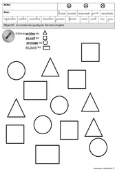 Formes : 2ème Harmos - PDF à imprimer