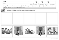 Journée - Images séquentielles - Temps : 2ème Harmos - PDF à imprimer