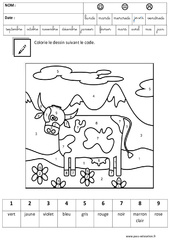 Coloriage - Magique - Codé - Logique : 2ème Harmos - PDF à imprimer