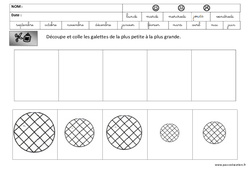 Du plus petit au plus grand - Fête des rois : 2ème Harmos - PDF à imprimer