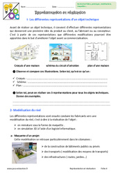 Représentation et  réalisation - Exercices : 8ème Harmos - PDF à imprimer