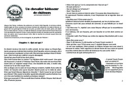 Un chevalier bâtisseur de châteaux - Lecture 6 - Moyen Age - Chevaliers et seigneurs - Famille Pass'Temps : 6ème, 7ème Harmos - PDF à imprimer