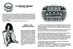 Le petit dej’ masqué - Lecture 10 - Louis XIV - Famille Pass'Temps : 6ème Harmos - PDF à imprimer