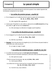 Passé simple - Cours : 8ème Harmos - PDF à imprimer