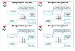 Poser une opération - Cours, Leçon : 4ème Harmos - PDF gratuit à imprimer