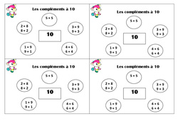 Compléments à 10 - Cours, Leçon : 4ème Harmos - PDF à imprimer