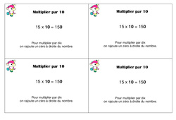 Multiplier par 10 - Cours, Leçon : 4ème Harmos - PDF gratuit à imprimer