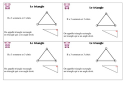 Triangle - Cours, Leçon : 4ème Harmos - PDF gratuit à imprimer