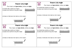 Tracer à la règle - Cours, Leçon : 4ème Harmos - PDF gratuit à imprimer