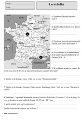 Proportionnalité - Echelles - Exercices corrigés - Organisation et gestion des données - Mathématiques : 7ème Harmos - PDF à imprimer