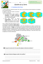 Histoire de la Terre - Exercices : 8ème Harmos - PDF à imprimer