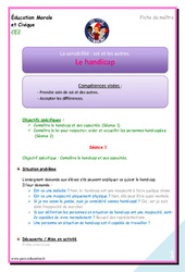 Séquence - Fiche de préparation Handicap - Séquence - Fiche de préparation : 5ème Harmos - PDF à imprimer
