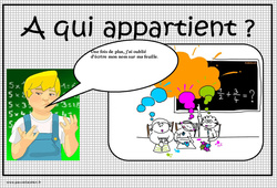 A qui appartient - Affiche - Outils pour la classe : 5ème, 6ème, 7ème Harmos - PDF à imprimer