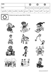 Activités à l'école - Jeux de la rentrée : 1ère, 2ème Harmos - PDF à imprimer