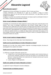 Qui était Alexandre le Grand ? : 8ème Harmos - PDF à imprimer