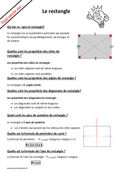 Qu’est - ce qu'un rectangle ? : 6ème Harmos - PDF à imprimer