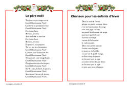 Poèmes sur le thème de noël : 5ème, 6ème, 7ème Harmos - PDF à imprimer