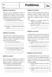 Multiplications - Nombres entiers - Décimaux - Problèmes - Exercices corrigés : 8ème Harmos - PDF à imprimer