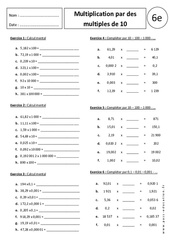 Exercice Multiplication par des multiples de 10 - 100 - 1000 - Exercices corrigés : 8ème Harmos - PDF à imprimer