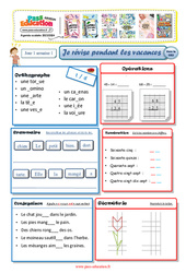 Cahiers de vacances  - Semaine 1 : 4ème Harmos - PDF à imprimer