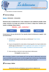 Le dictionnaire - Soutien scolaire - Aide aux devoirs : 7ème Harmos - PDF à imprimer