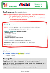 Description - identification - Anglais - The Vadrouille Family - My English Pass : 7ème Harmos - PDF à imprimer