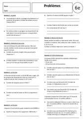 Problèmes - Divisions - Exercices corrigés : 8ème Harmos - PDF à imprimer