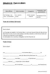 Verbes au passé composé - Homophones et - est, son - sont - Dictée préparée - A trous : 5ème Harmos - PDF à imprimer