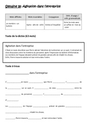 Verbes à l’imparfait - Ecrire les mots avec un suffixe en - tion ou - ssion - Dictée préparée - A trous : 6ème Harmos - PDF à imprimer