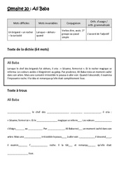 Exercice Verbes être, avoir, 1er groupe au passé simple - Accord de l’adjectif - Dictée préparée 20 - A trous : 6ème Harmos - Cycle 3 - PDF à imprimer