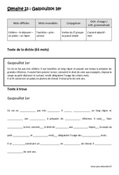 Exercice Verbes du 3e groupe au passé simple - Accord adjectif - Nom - Dictée préparée 23 - A trous : 6ème Harmos - Cycle 3 - PDF à imprimer
