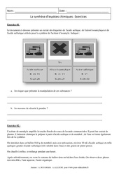 Synthèse d’espèces chimiques - Exercices corrigés - Physique - Chimie : 11ème Harmos - PDF à imprimer