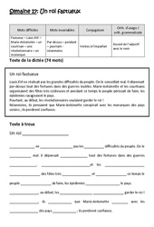 Exercice Un roi fastueux - Verbes à l’imparfait - Accord de l’adjectif avec le nom - Dictée préparée - A trous : 7ème Harmos - Cycle 3 - PDF à imprimer