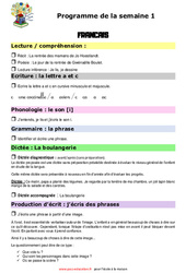 Semaine 1 - école à la maison IEF - Fiches  en libre téléchargement : 4ème Harmos