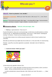 Who are you - Anglais - Billy, Doggy - My English Pass : 3eme Harmos - PDF à imprimer