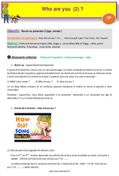 Who are you (2) - Anglais - Billy, Doggy - My English Pass : 3eme Harmos - PDF à imprimer