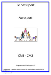 Acrosport - Cycle complet EPS : 6ème, 7ème Harmos - PDF à imprimer