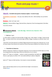 Rock and pop music - Anglais - Billy, Doggy - My English Pass : 3eme Harmos - PDF à imprimer