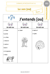 J’entends, je lis et j’écris le son [ou] - Cours, Leçon : 4ème Harmos - PDF gratuit à imprimer