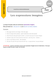 Je comprends des expressions imagées - Cours, Leçon : 7ème Harmos - PDF gratuit à imprimer