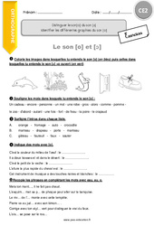 Identifier les différentes graphies du son [o] - Exercices  : 5ème Harmos - PDF à imprimer