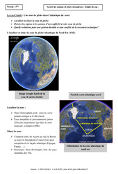 Gérer les océans et leurs ressources - Etude de cas - Géographie : 9eme Harmos - PDF à imprimer