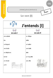 J’entends, je lis et j’écris le son [l] - Cours, Leçon : 4ème Harmos - PDF à imprimer