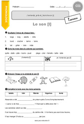 J’entends, je lis et j’écris le son [l] - Exercices avec correction : 4ème Harmos - PDF à imprimer